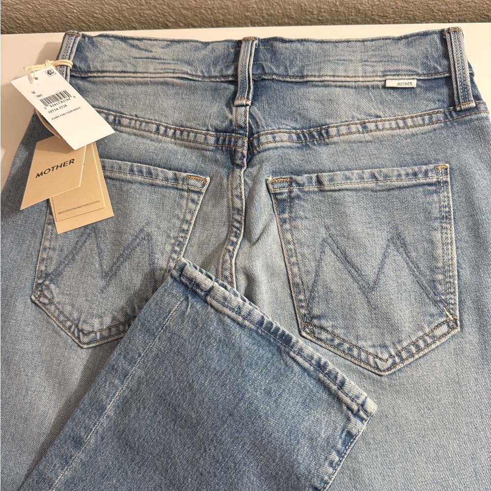 MOTHER Light Blue Boot Cut Jeans